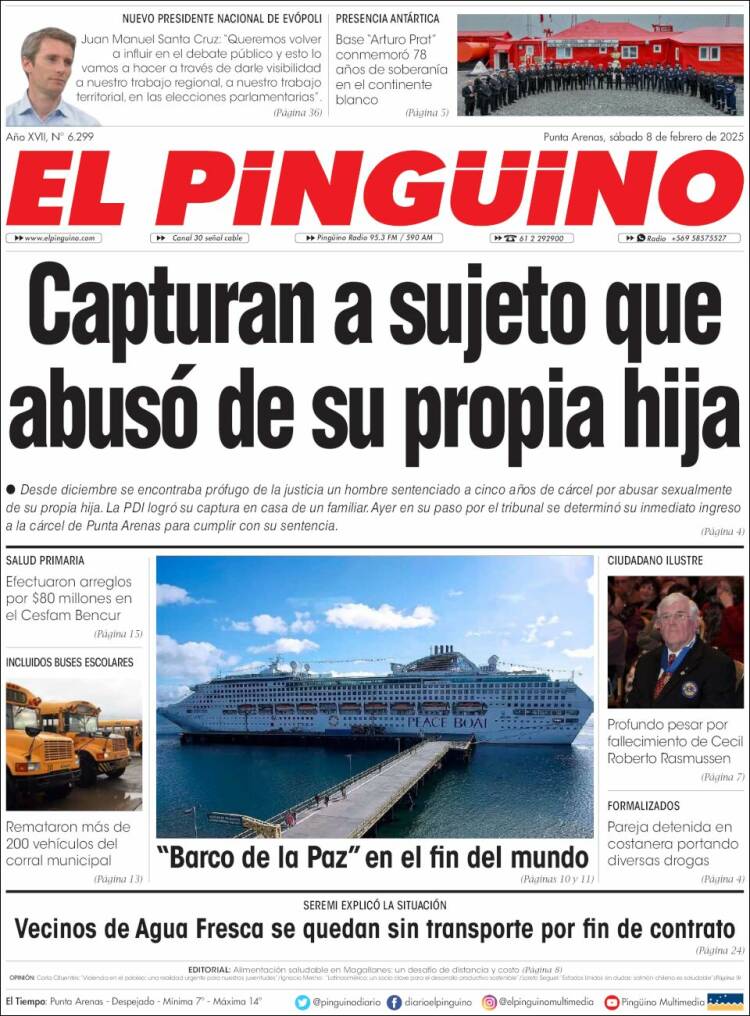 Portada de El Pingüino (Chile)