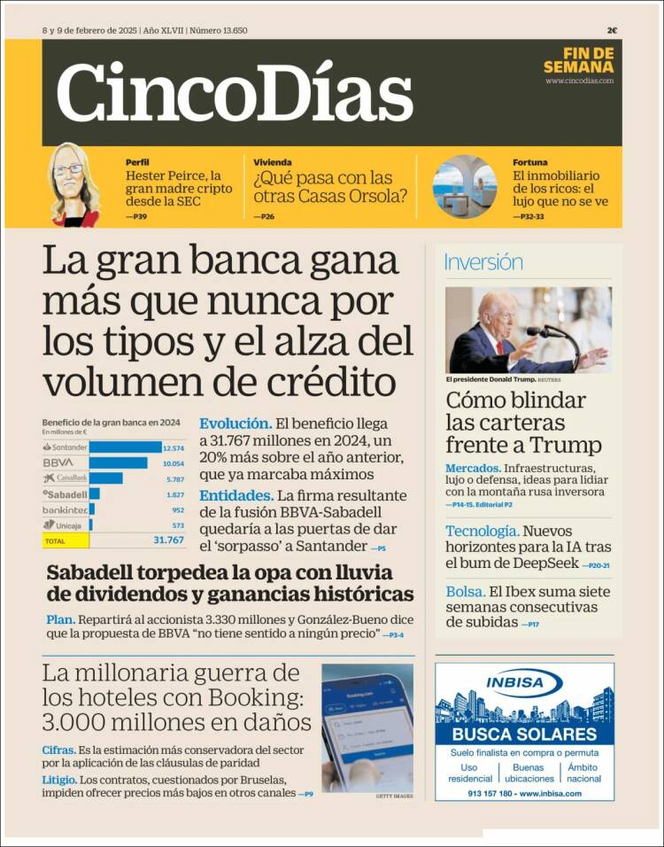 Portada de Cinco Días (Espa&ntilde;a)
