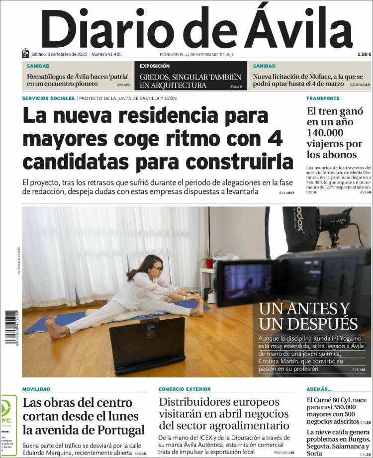 Portada de Diario de Ávila (España)