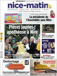Portada de Nice-Matin (Francia)