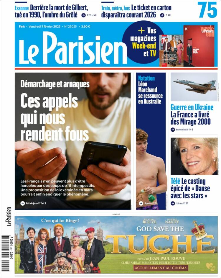 Portada de Le Parisien (Francia)