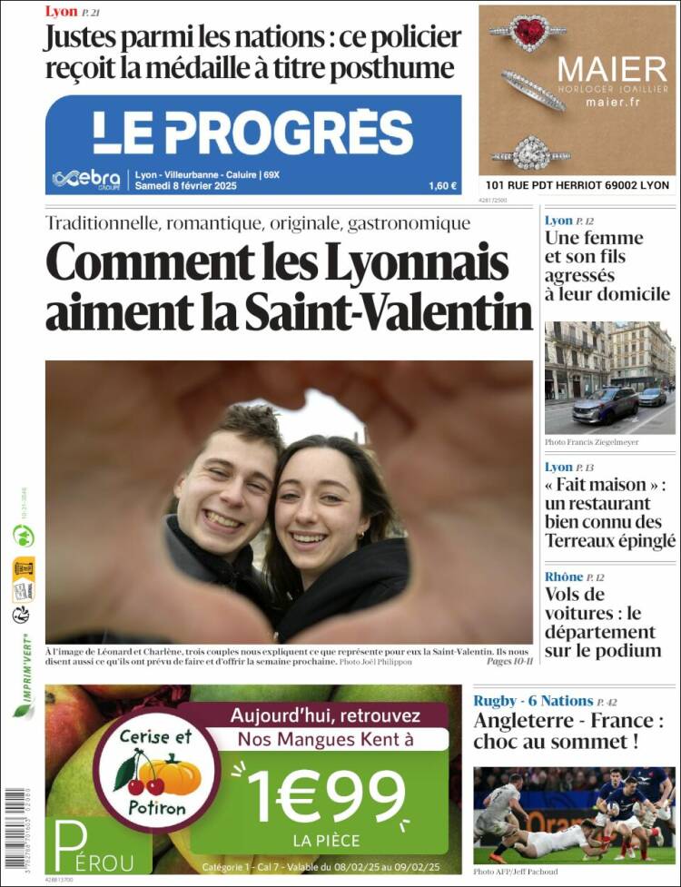 Portada de Progres de Fecamp (Francia)