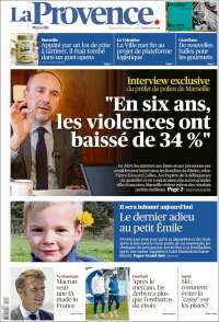 Portada de La Provence (Francia)