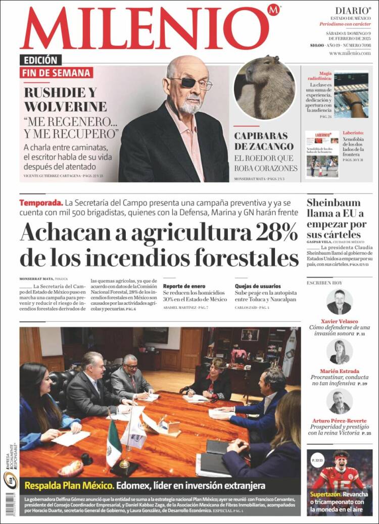 Portada de Milenio - Estado de México (M&eacute;xico)