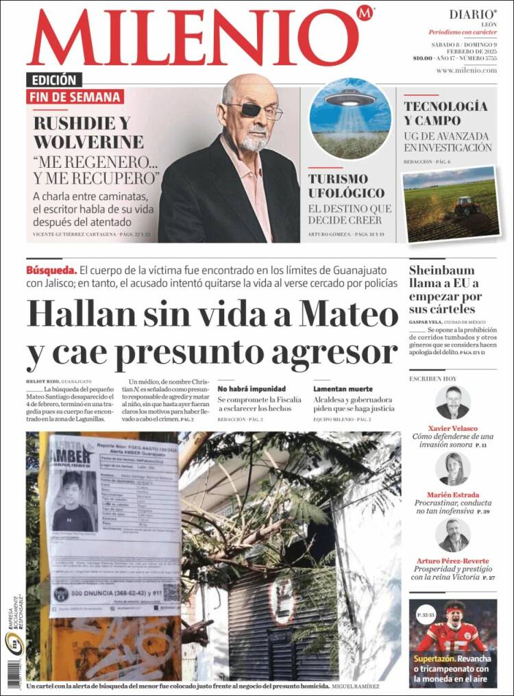 Portada de Milenio de León (M&eacute;xico)