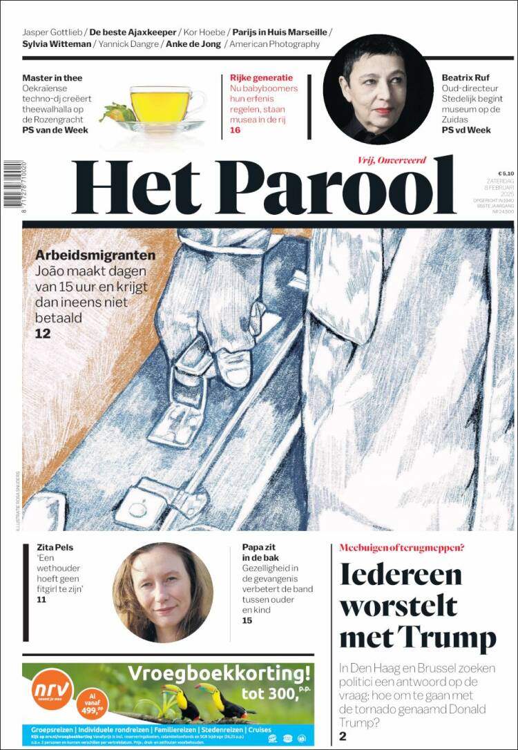 Portada de Het Parool (Pa&iacute;ses Bajos)