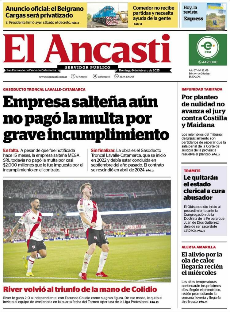 Portada de El Ancasti (Argentine)