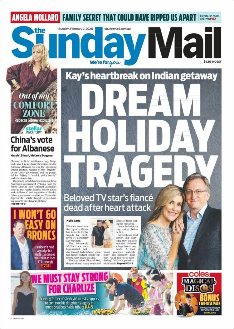 Portada de The Courier-Mail (Australie)