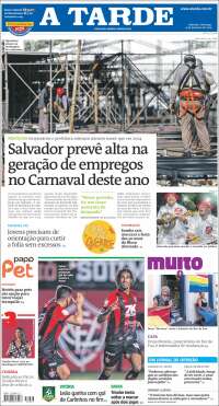 Portada de Diário A Tarde (Brasil)