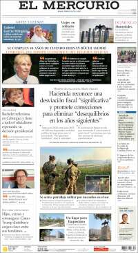 Portada de El Mercurio (Chile)