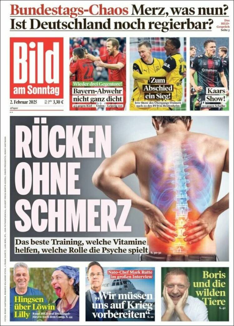 Portada de Bild (Allemagne)