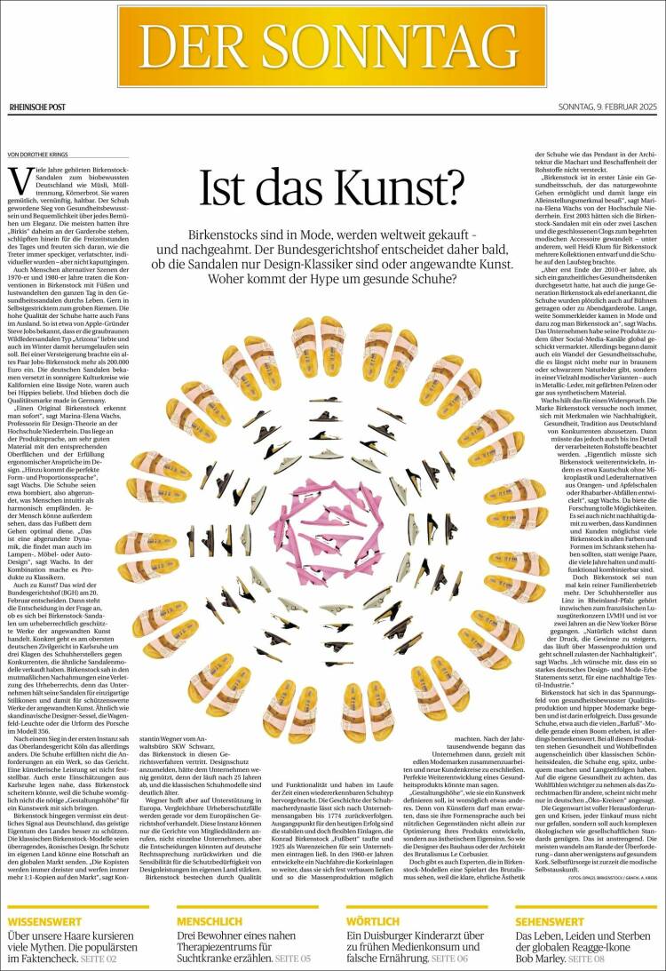 Portada de Rheinische Post (Alemania)