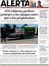 Portada de Alerta - El Diario de Cantabria (Spain)