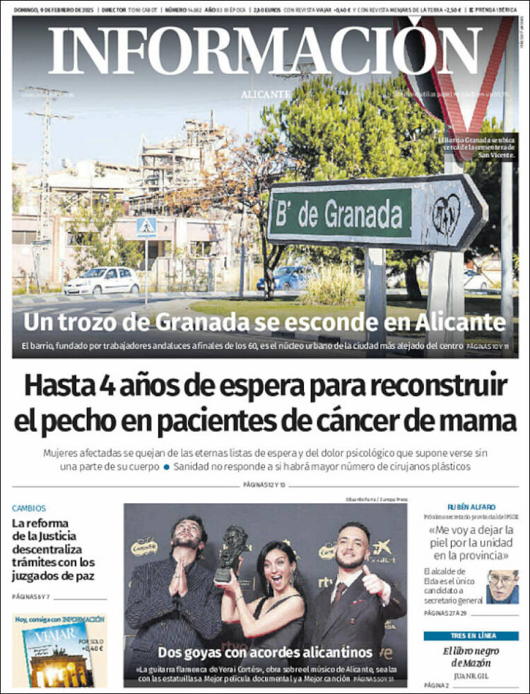 Portada de Diario Información (Spain)