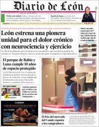 Portada de Diario de León (España)