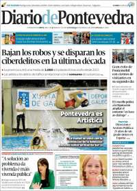 Portada de Diario de Pontevedra (España)