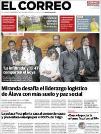 Portada de El Correo - Álava (España)