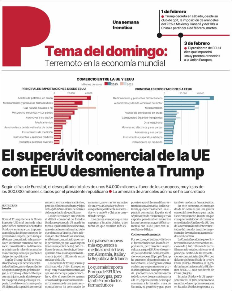 Portada de El Periódico (España)