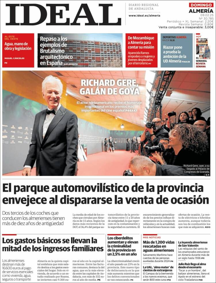 Portada de Ideal Almeria (España)