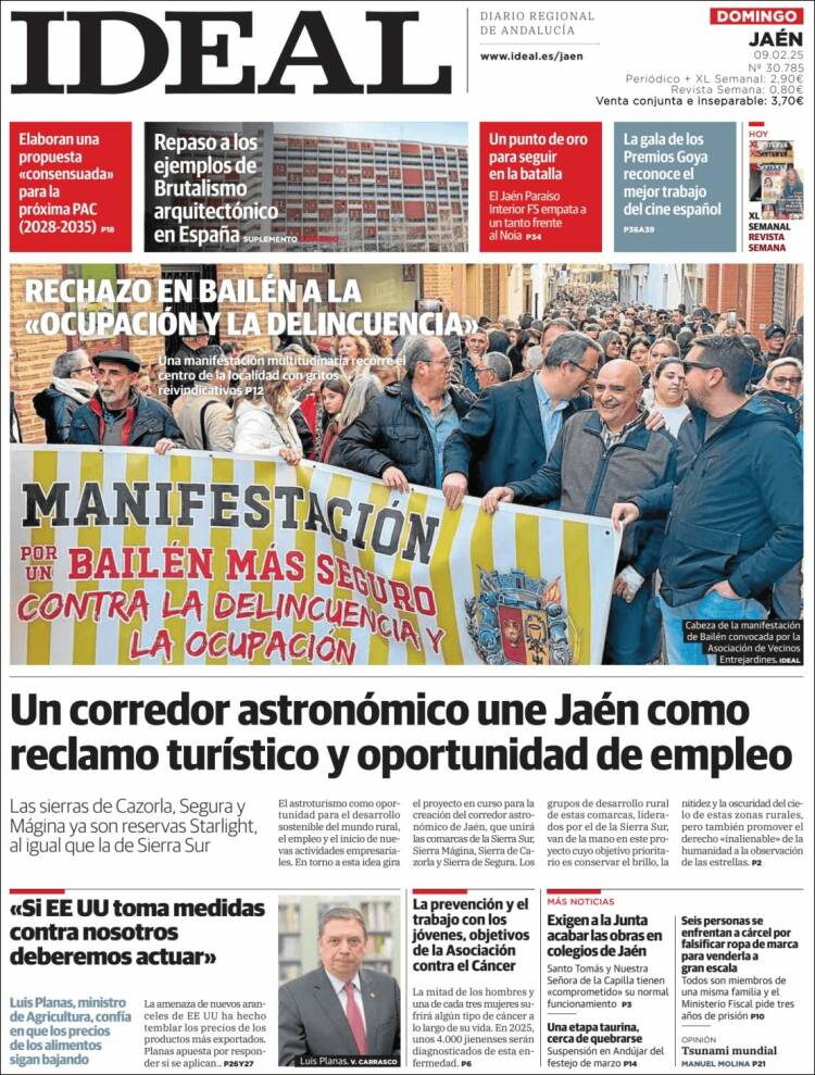 Portada de El Ideal de Jaén (Spain)