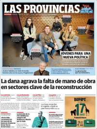 Portada de Las Provincias (España)