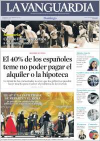 Portada de La Vanguardia (Spain)