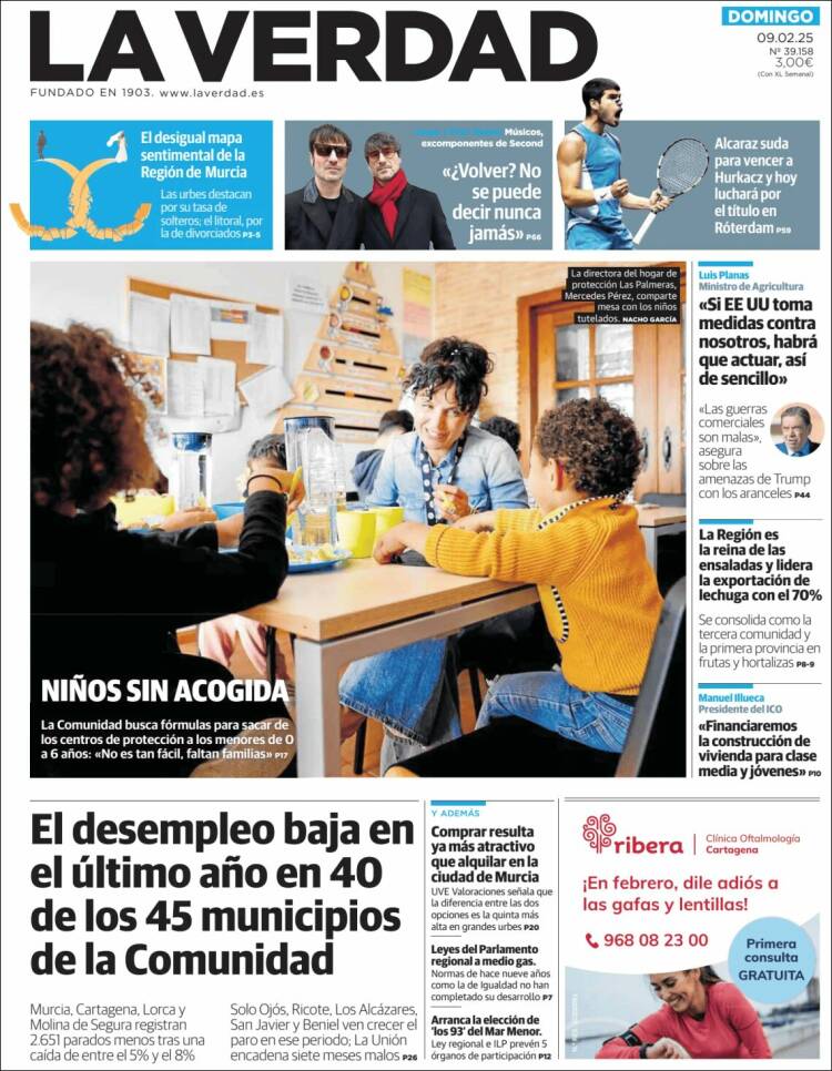 Portada de La Verdad de Murcia (Spain)