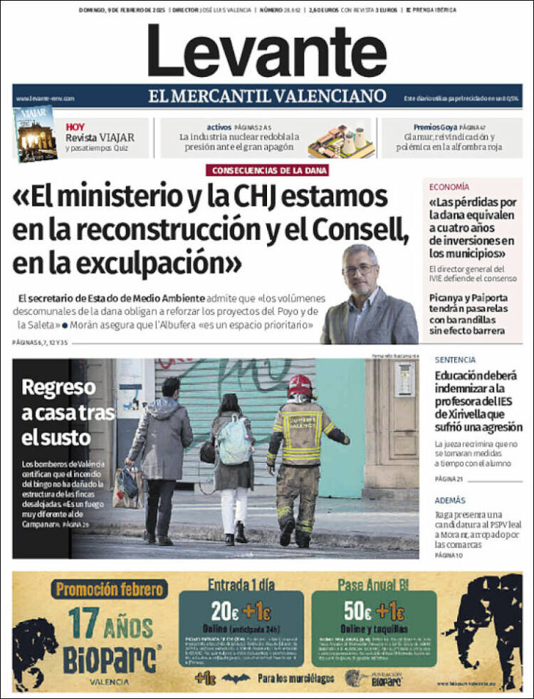 Portada de Levante (España)