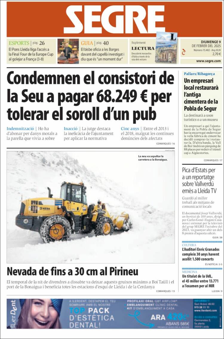 Portada de Segre (España)