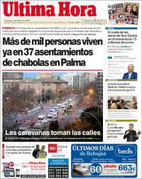 Portada de Última Hora (España)