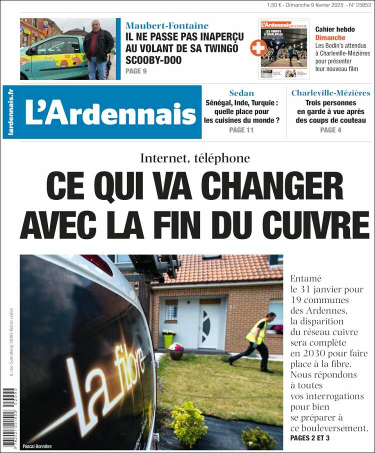 Portada de L'Ardenais (Francia)