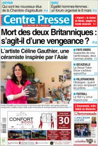 Portada de Centre Presse (France)