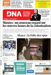 Portada de Les Dernières Nouvelles d'Alsace (Francia)