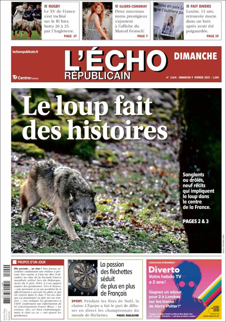 Portada de L'Echo Républicain (France)