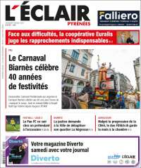 Portada de L'Eclair des Pyrénées (France)