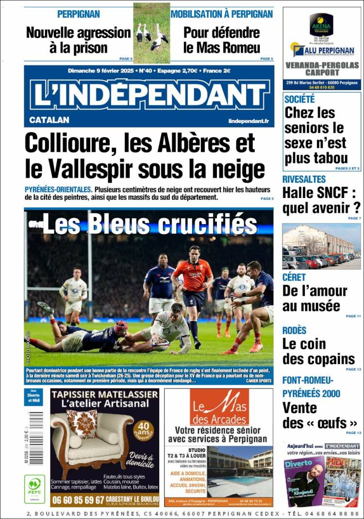 Portada de Le Indépendant (France)