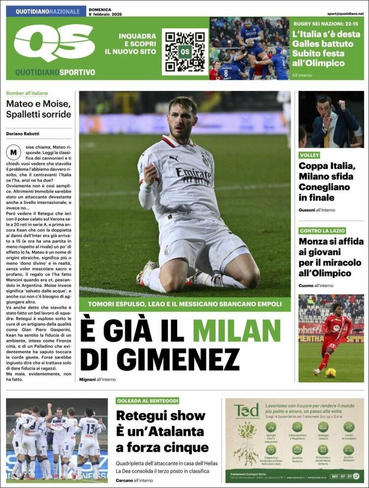 Portada de Quotidiano Sportivo (Italy)