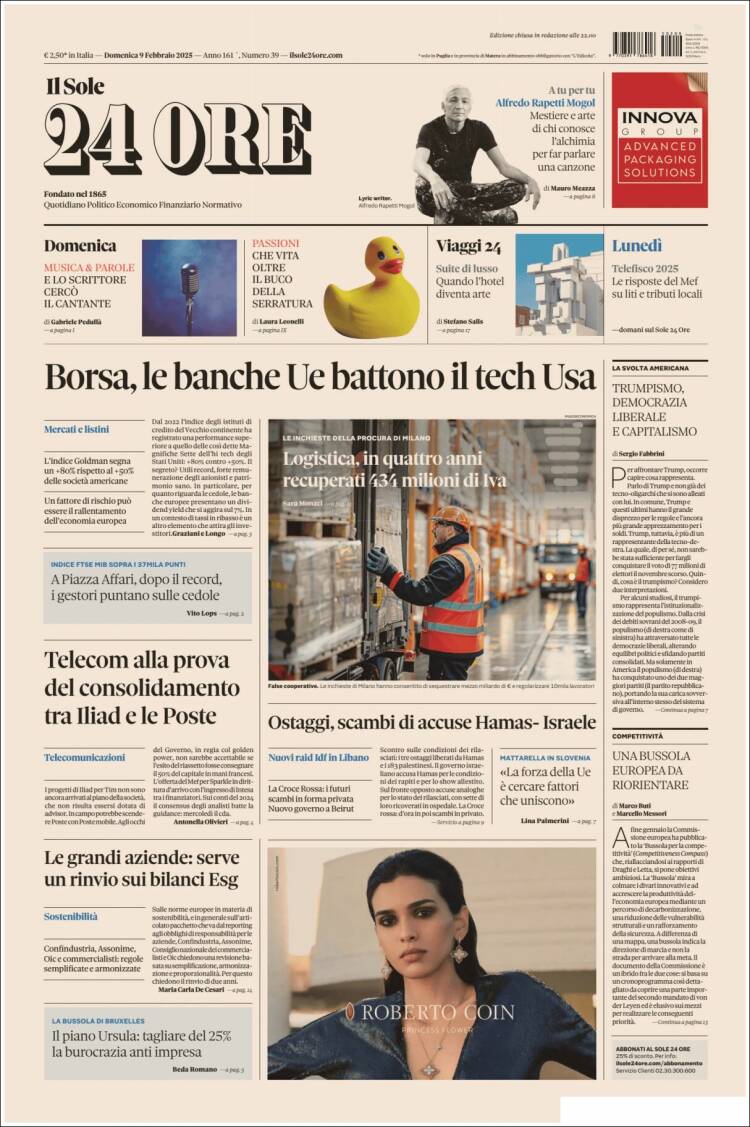 Portada de Il Sole 24 ORE (Italy)