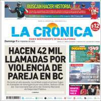 Portada de La Crónica de Baja California (Mexico)