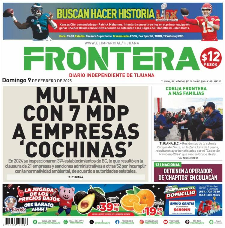 Portada de Frontera (Mexico)