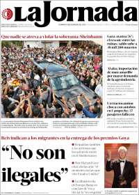 Portada de La Jornada (Mexique)