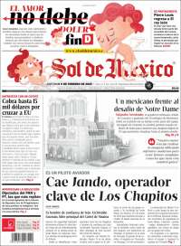 Portada de El Sol de México (Mexique)