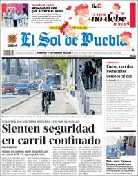 Portada de El Sol de Puebla (Mexique)