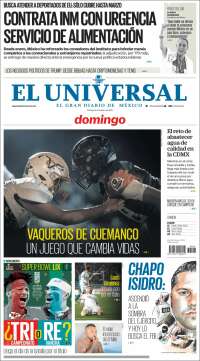 Portada de El Universal (Mexique)