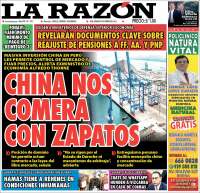 Portada de La Razón (Peru)