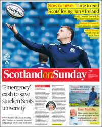 Portada de The Scotsman (Reino Unido)