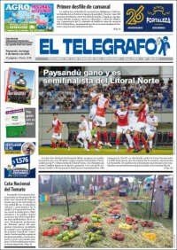 Portada de El Telégrafo (Uruguay)