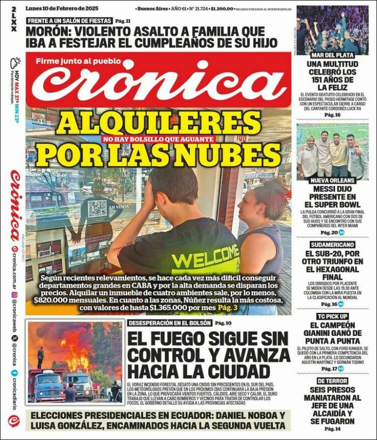 Portada de La Voz del Chaco (Argentina)