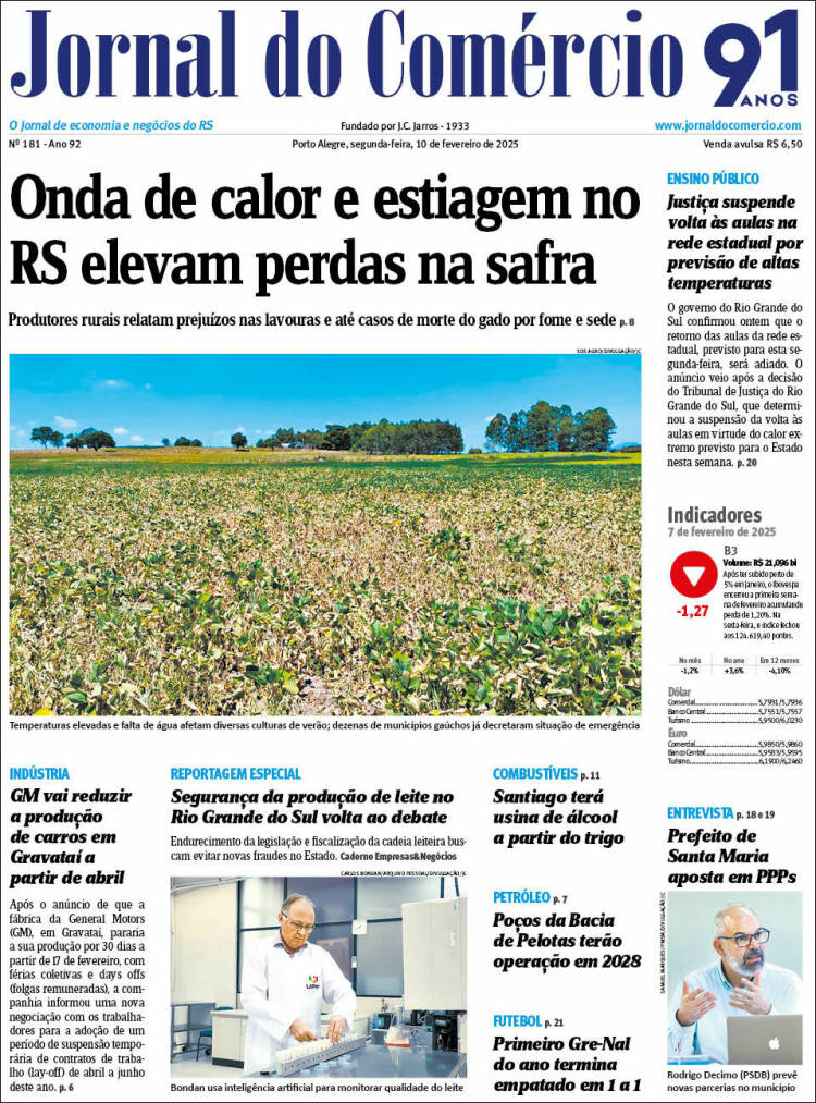 Portada de Jornal do Comércio (Brasil)