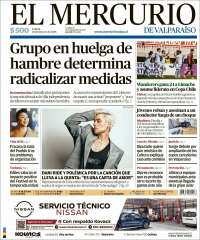 Portada de Mercurio de Valparaiso (Chile)